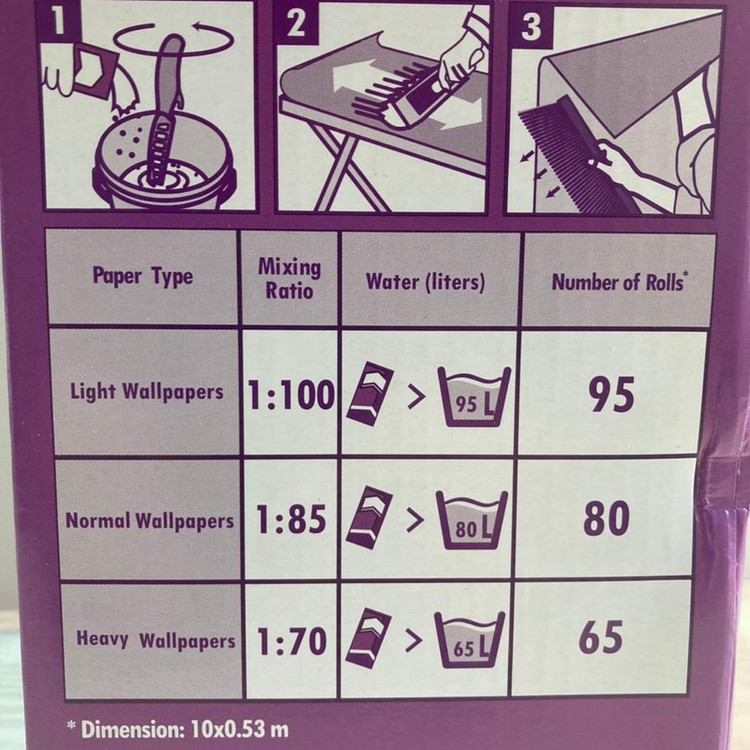 چسب کاغذ دیواری هنکل مدل Metylan وزن 900 گرم